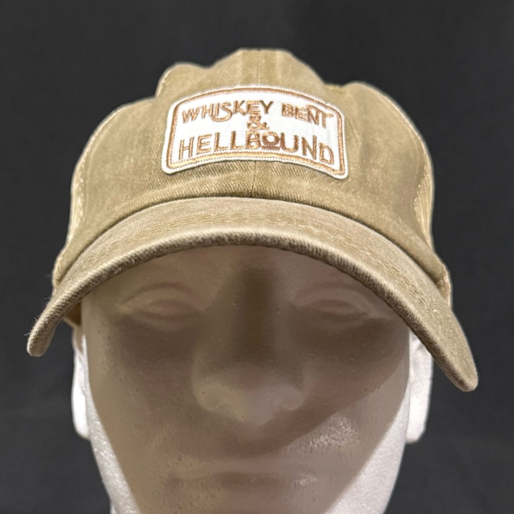 Tan hat/soft mesh with adjustable strap